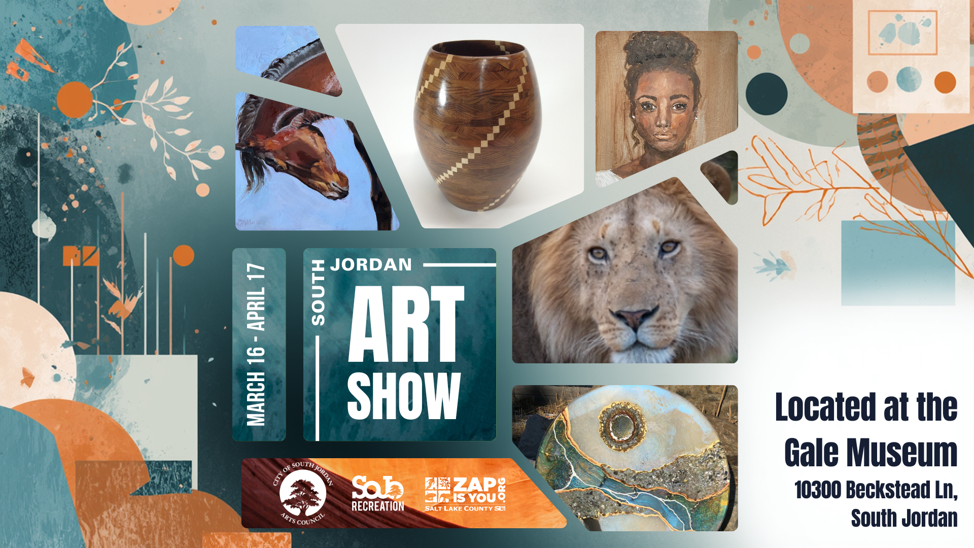 Art Show Advertisement- Art Show March 16-April 17 at the Gale Museum, 10300 Beckstead Ln.