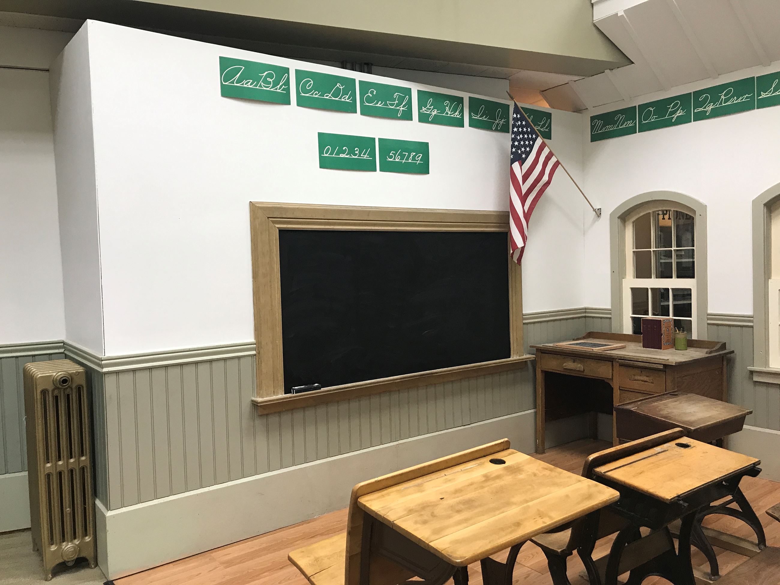 1892 Schoolhouse exhibit interior