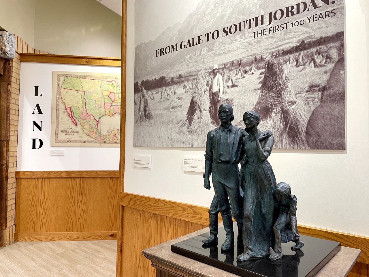 Exhibit entrance for From Gale to South Jordan exhibit